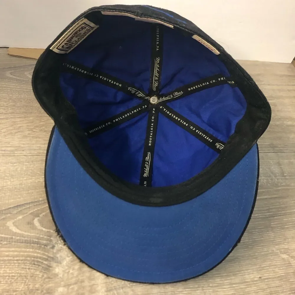 Dallas Mavericks Mitchell Ness NBA‎ Hardwood Classics Fitted Hat Size 7 3/8 READ